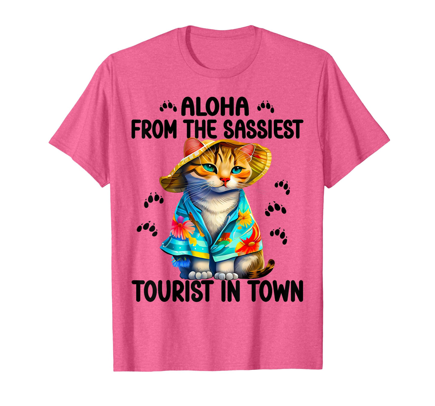 Aloha from the sassiest tourist in town.Funny Summer cats T-Shirt