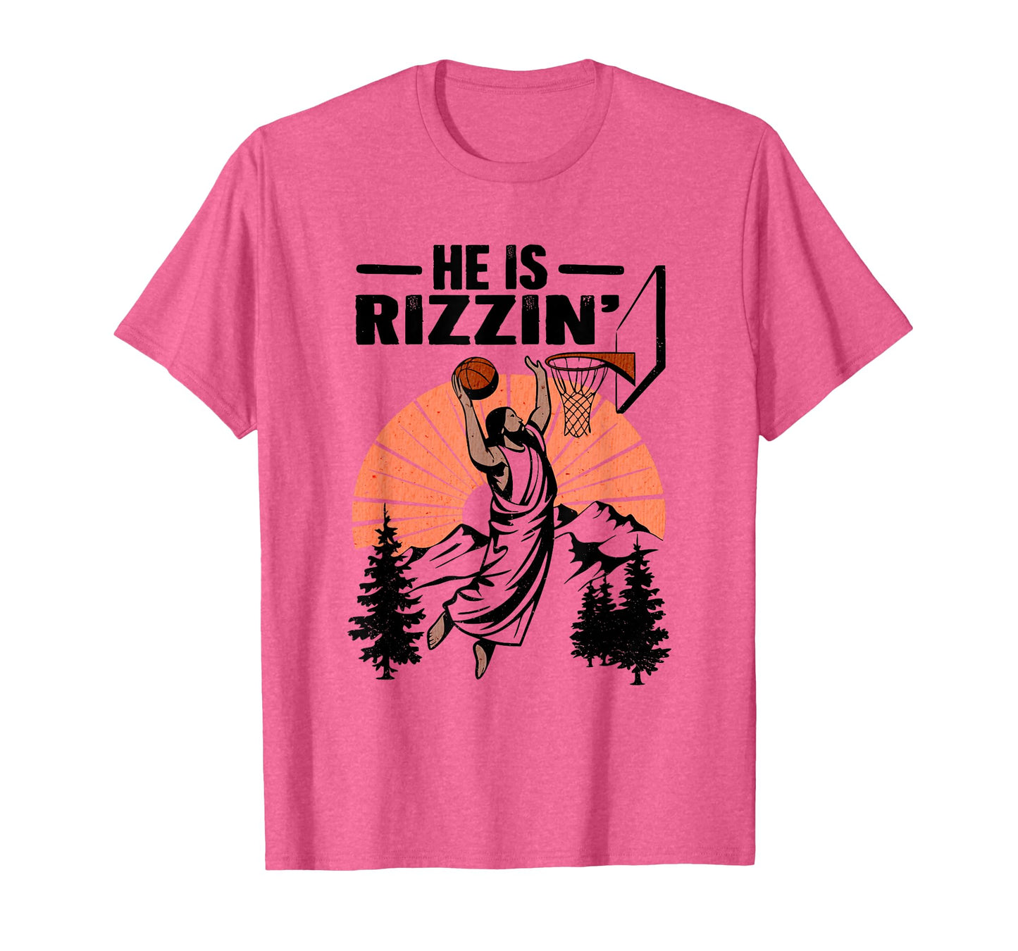 He is Rizzin Jesus Playing Football Game Day Sports Rizz T-Shirt