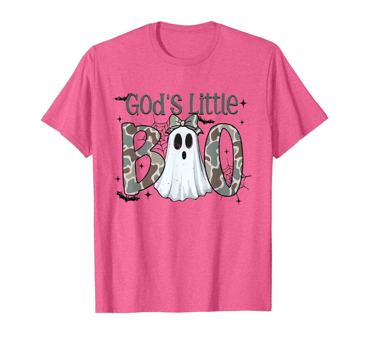 God's Little Boo Ghost Halloween Cute Girl Kid Spooky Season T-Shirt