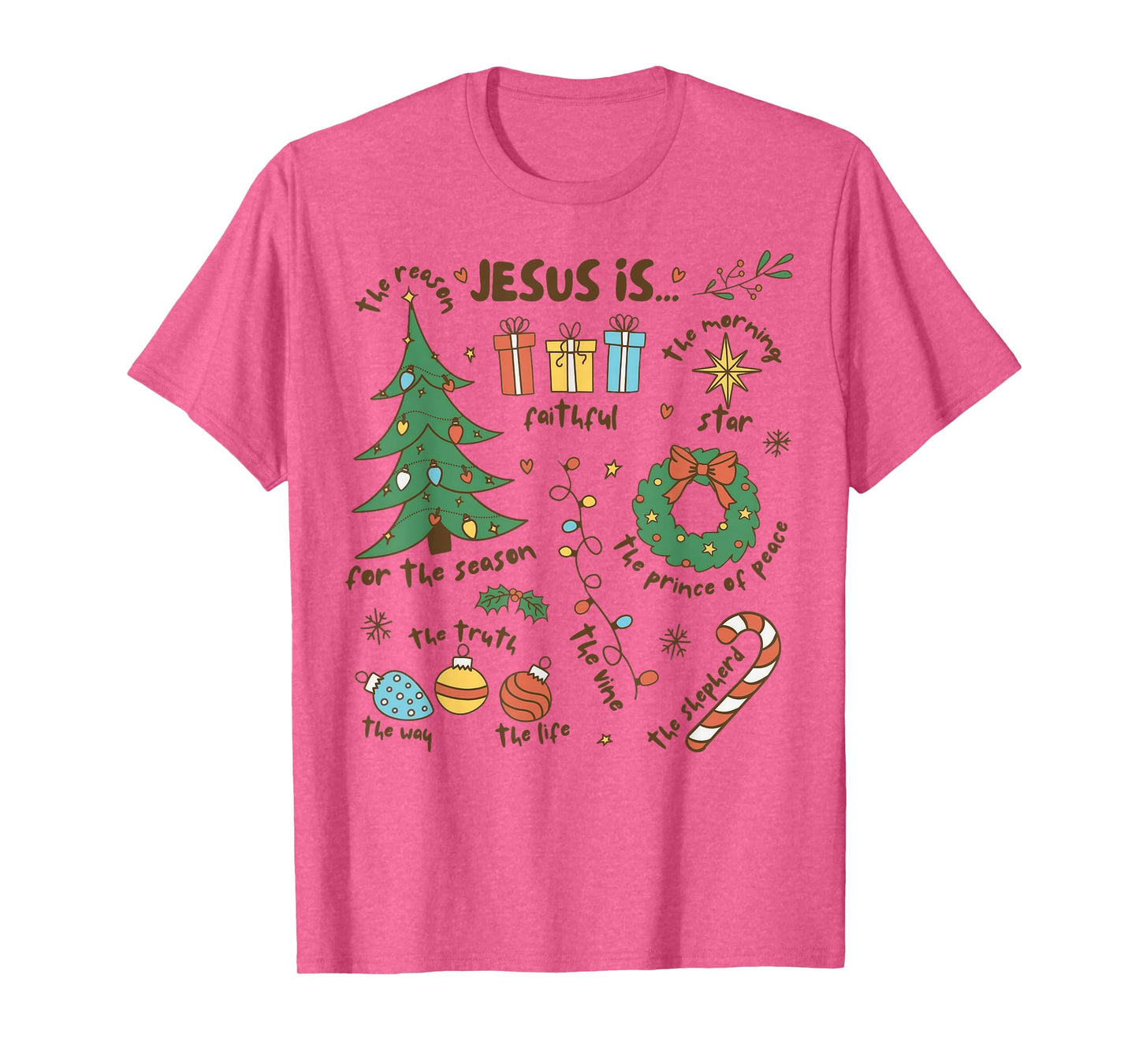 Jesus Is The Reason For The Season Retro Religious Christmas T-Shirt