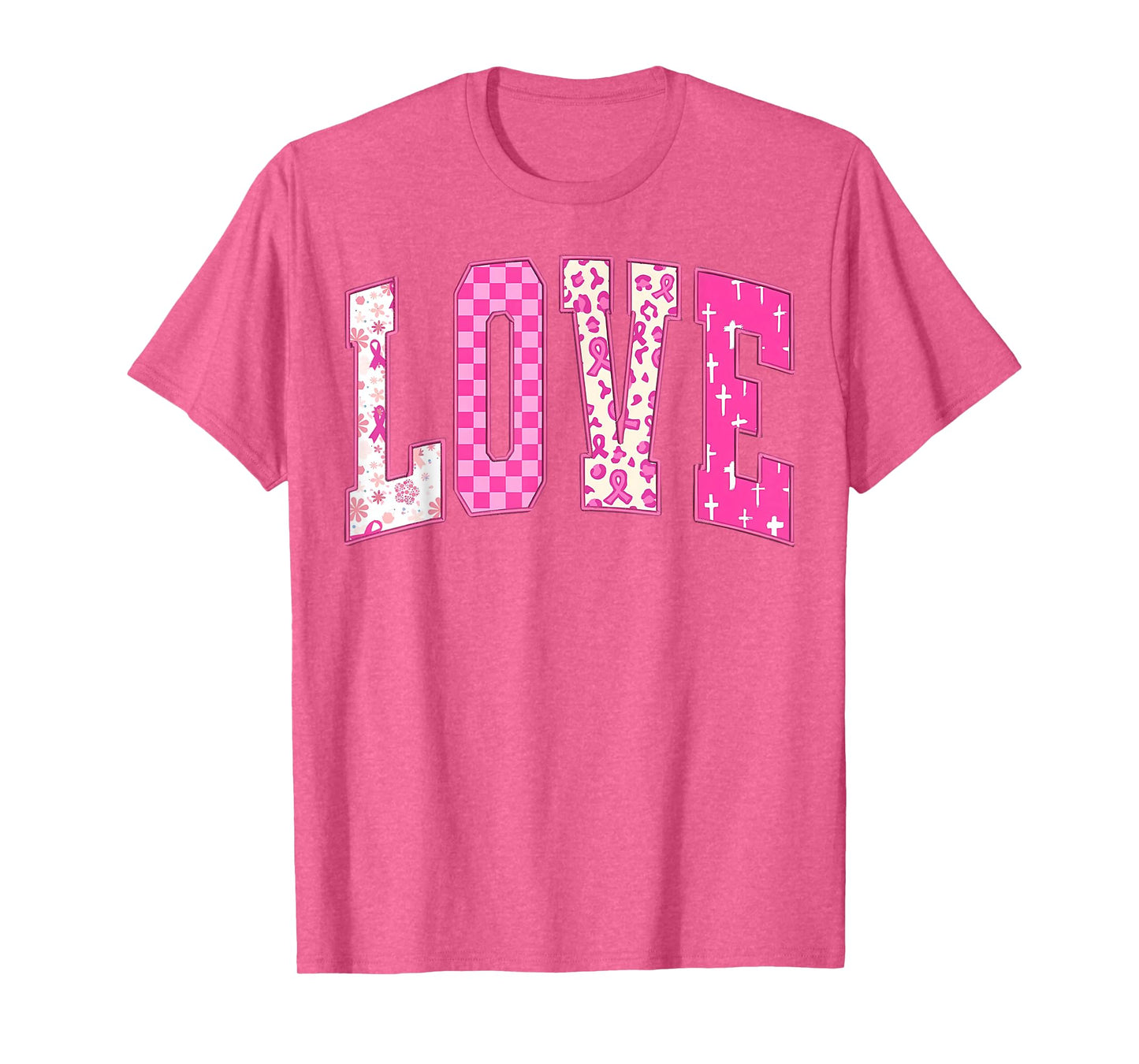Breast Cancer Christian Fight Hope Faith Love Matching Group T-Shirt