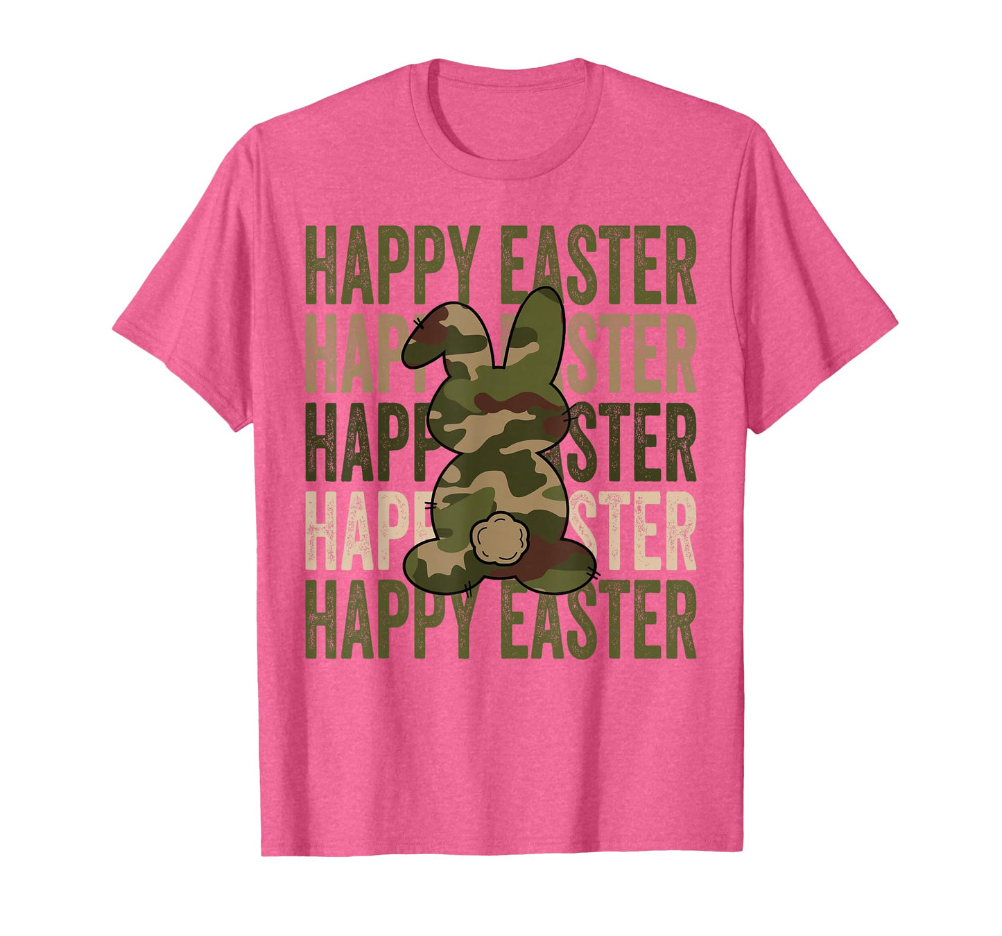 Happy Easter Camo Hunting Season Camo Style Bunnies T-Shirt