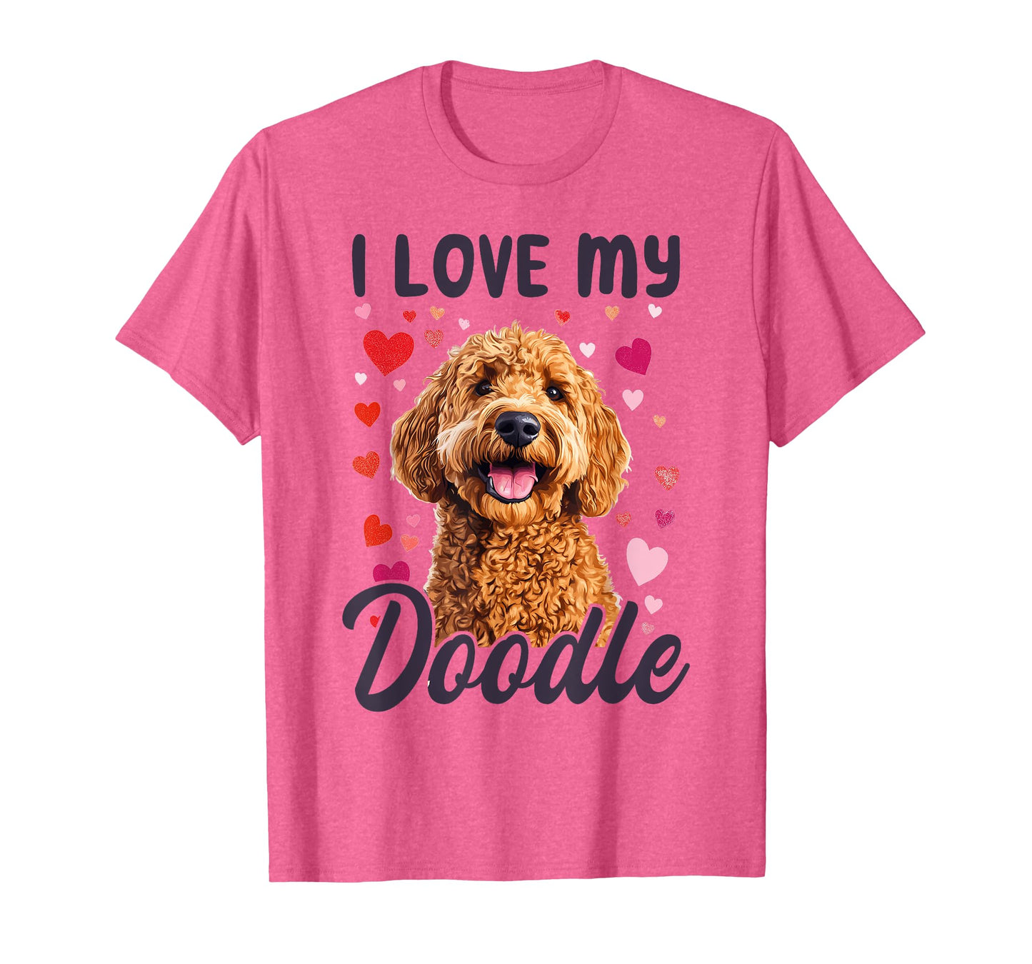 Goldendoodle Dog Breed I Love My Doodle Men Women Kids T-Shirt