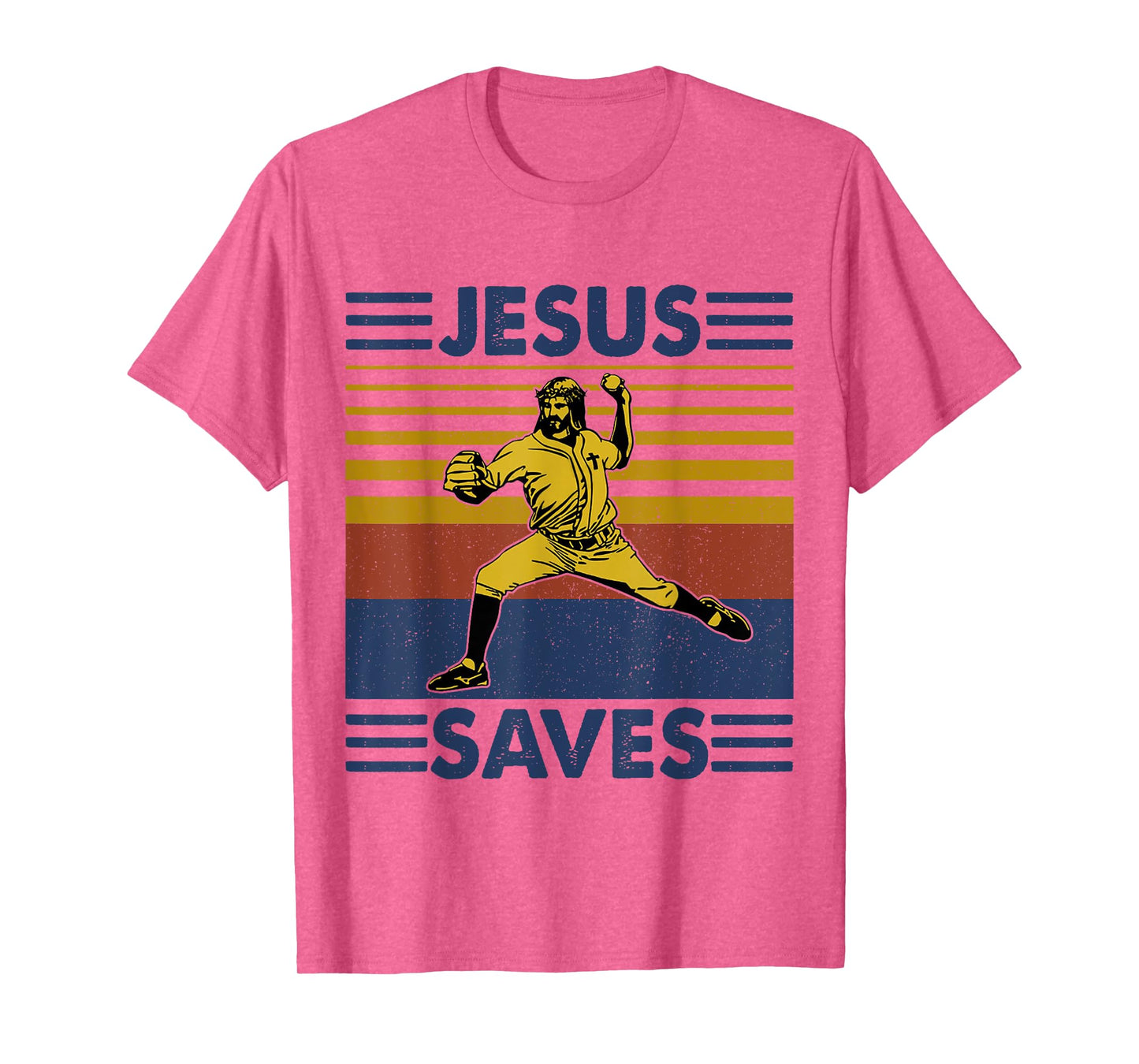 Jesus Save Funny Jesus Playing Baseball T-Shirt