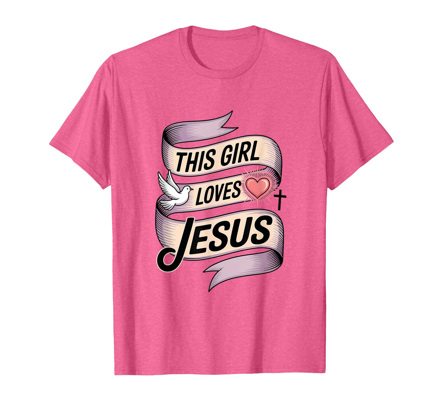 This Girl Loves Jesus Christian Girl Jesus T-Shirt