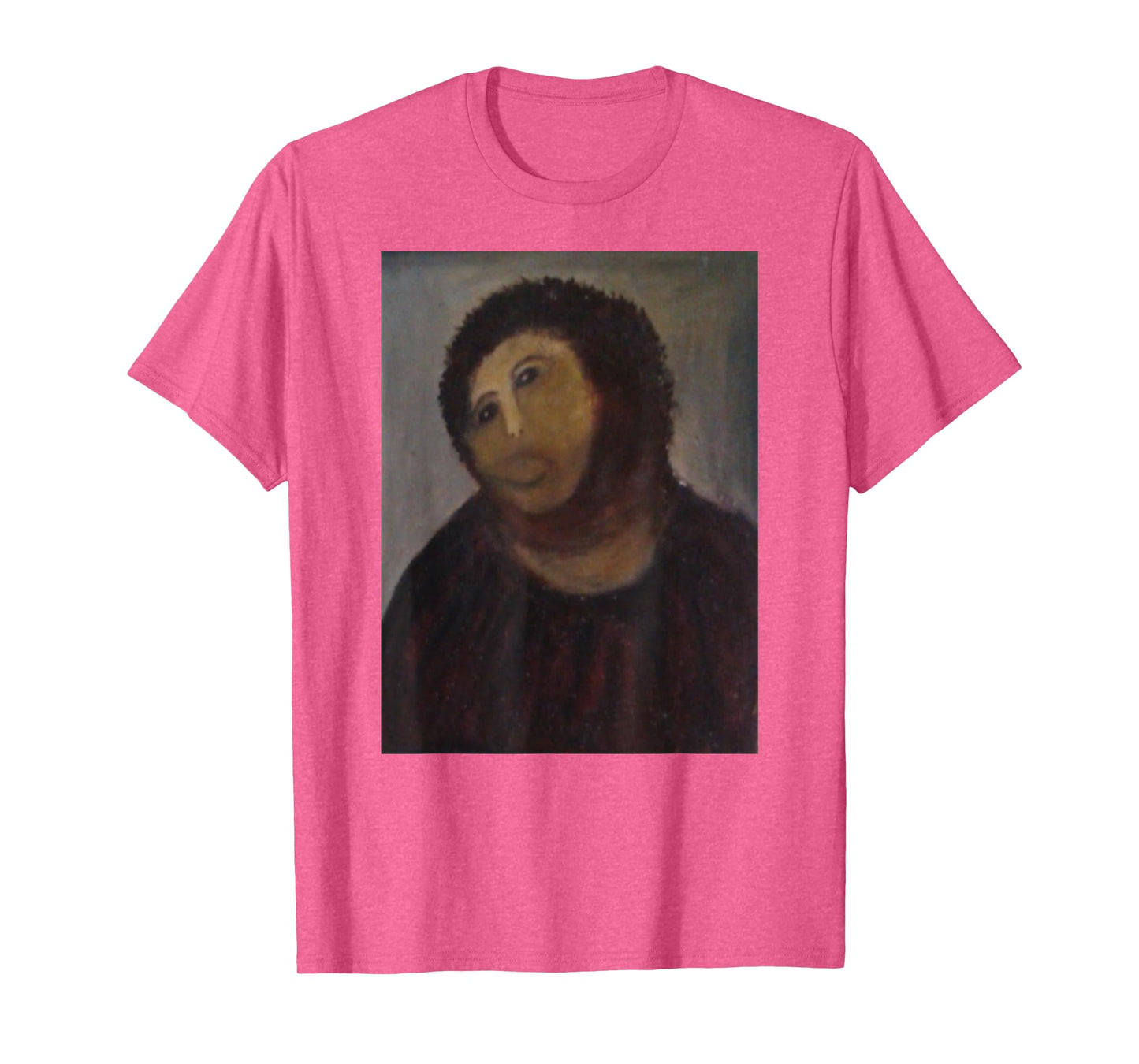 Monkey Jesus Painting Ruined Christ Fresco Botched Art Meme T-Shirt