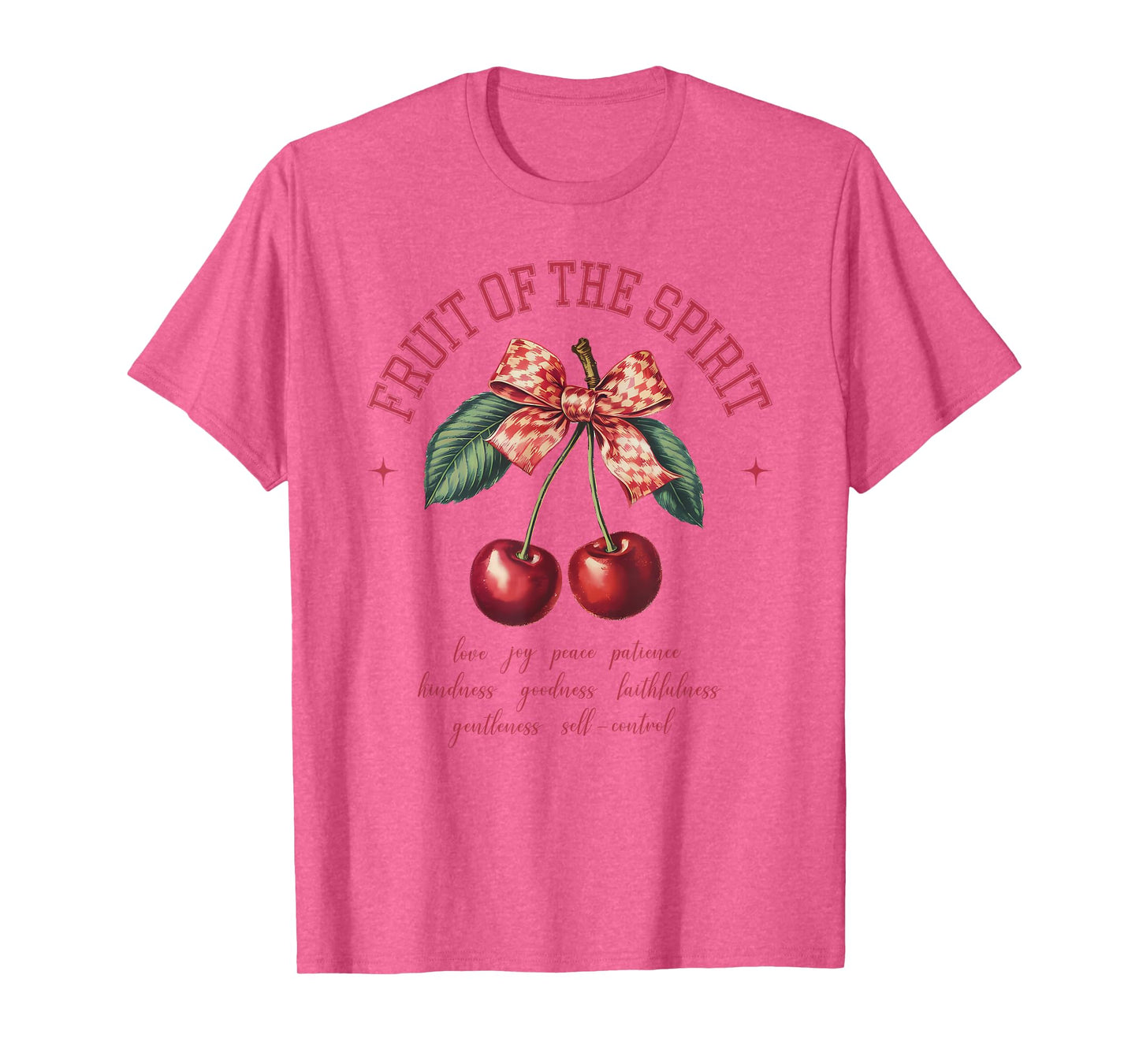 Fruit Of The Spirit Chrisitan Vintage Bible Verse Cherries T-Shirt