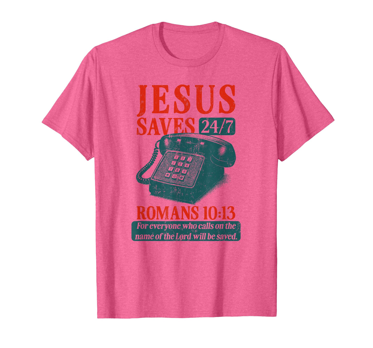 Retro Christian Jesus Saves Faith Quote Religious Believer T-Shirt