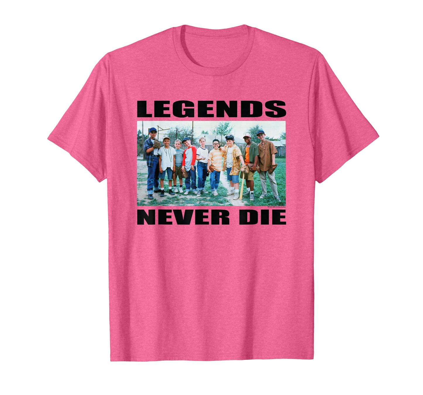 The Sandlot "Legends Never Die" Quote Official 1993 Movie T-Shirt