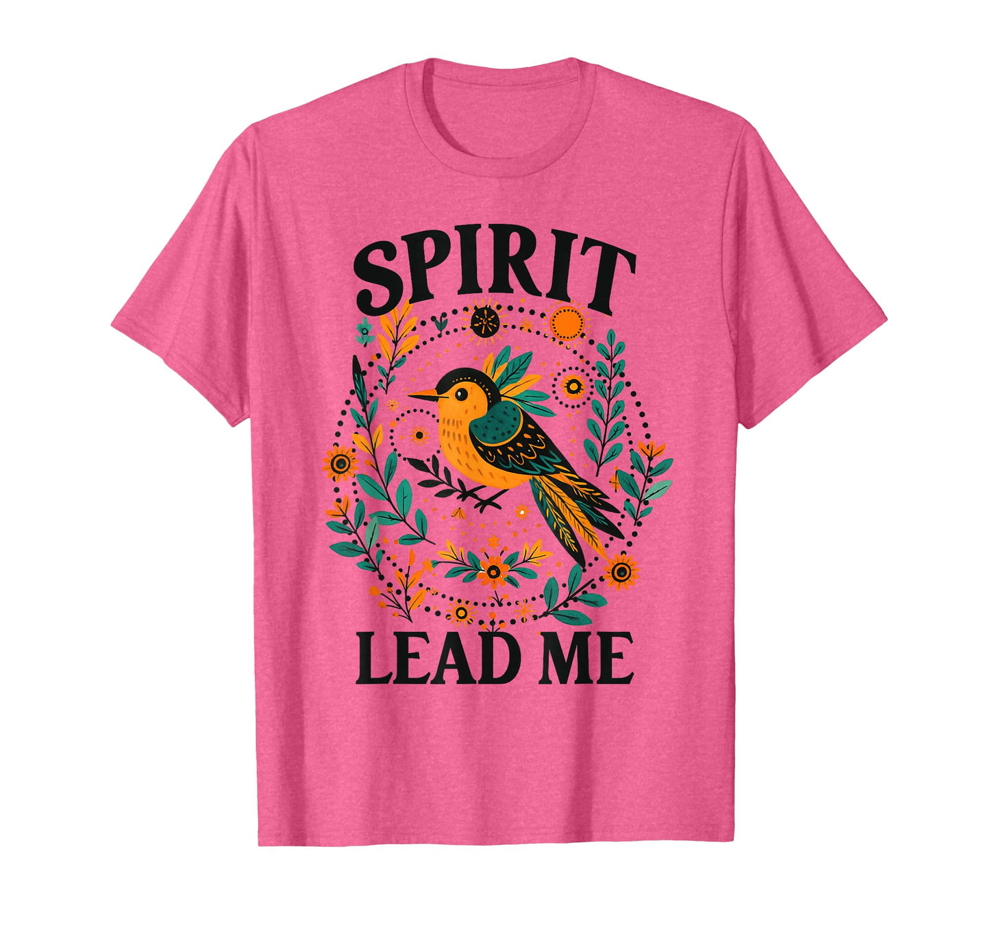 Christian Faith Jesus God Lover Religious Spirit Leads Me T-Shirt
