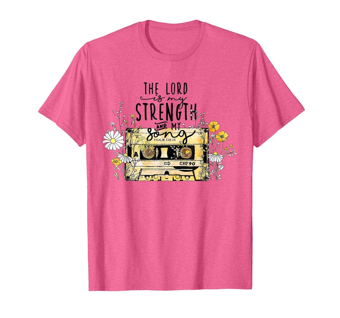 The Lord Is Strength Cassette Tape Christian Easter's Day T-Shirt