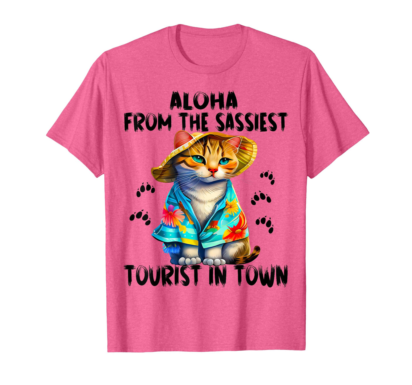 Aloha from the sassiest tourist in town.Funny Summer cats T-Shirt