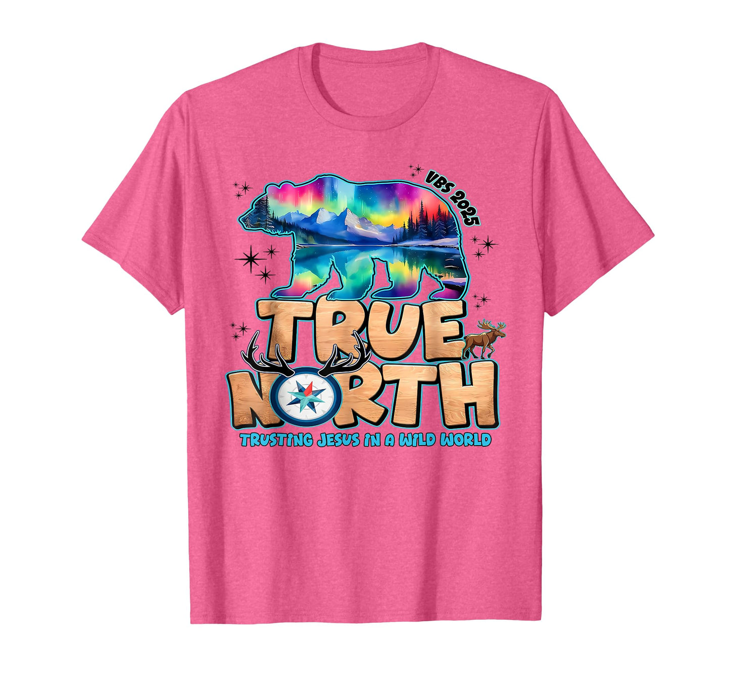 VBS 2025 True North Trusting Jesus Christian Summer Camp T-Shirt