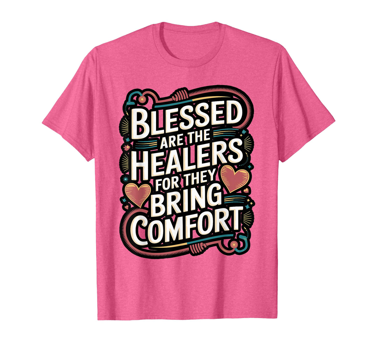 Blessed Healer Matthew 5:4 Bow Design T-Shirt