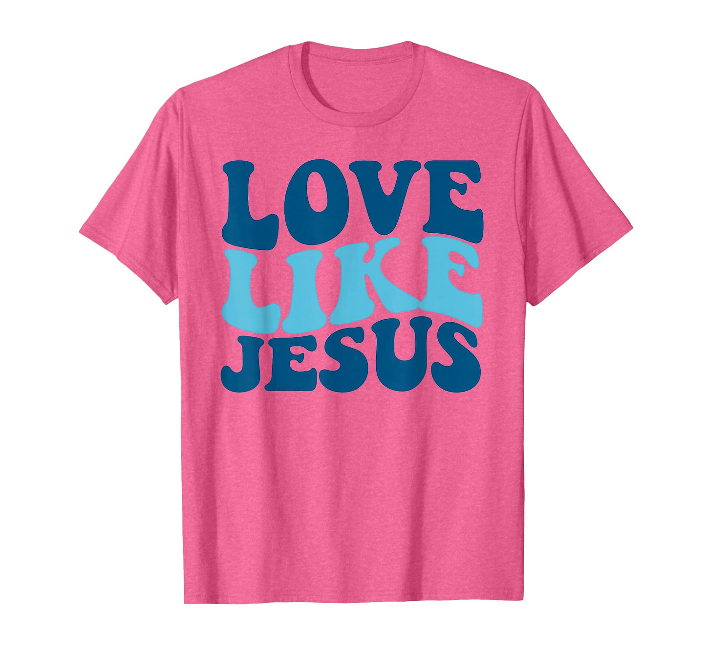 Love Like Jesus Christian God Faith 2 Sided Printed T-Shirt