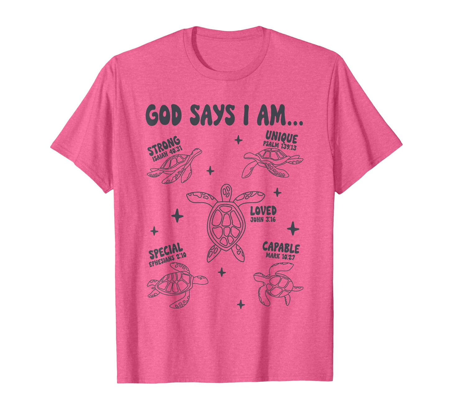 God Says I Am Sea Turtle Lover Men Women Christian T-Shirt