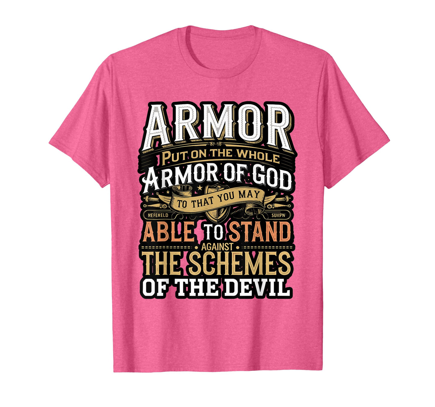 Armor of God Ephesians 6:17 Bible Verse Christian T-Shirt