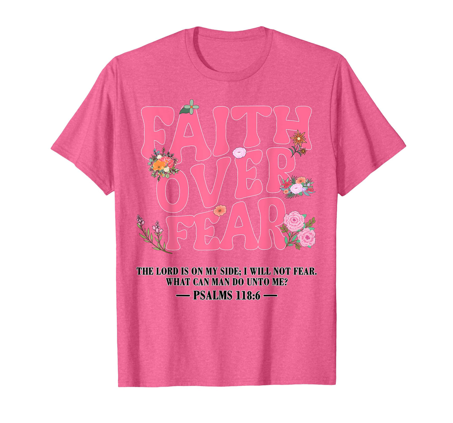 Girl Faith Over Fear Christian Jesus Toddler God Daughter T-Shirt