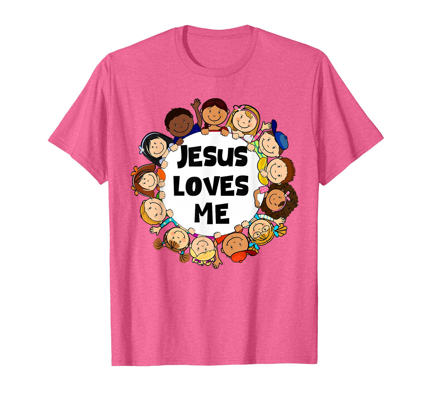 Kids Jesus Loves Me Cute Christian Faith Girl Boy Toddler T-Shirt