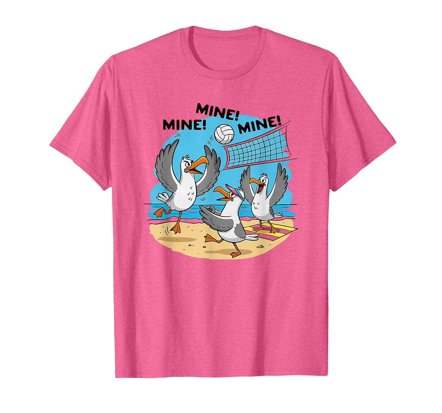 mine seagull volleyball funny T-Shirt