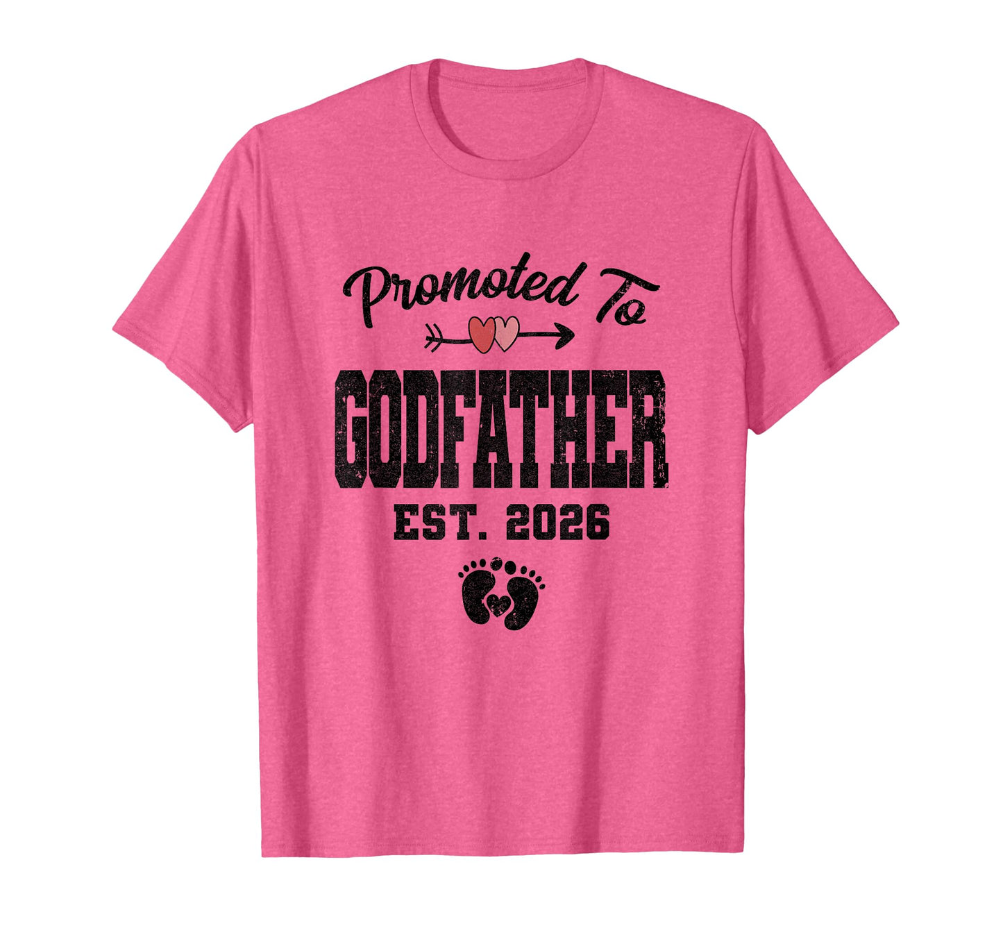 Promoted To Godfather Est 2026 First Time Fathers Day T-Shirt