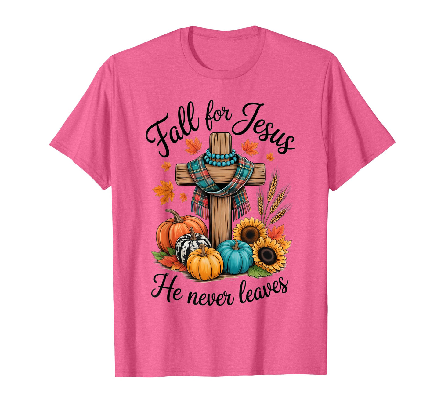 Jesus Fall Season Lover Autumn Design Gift Men Women Kids T-Shirt