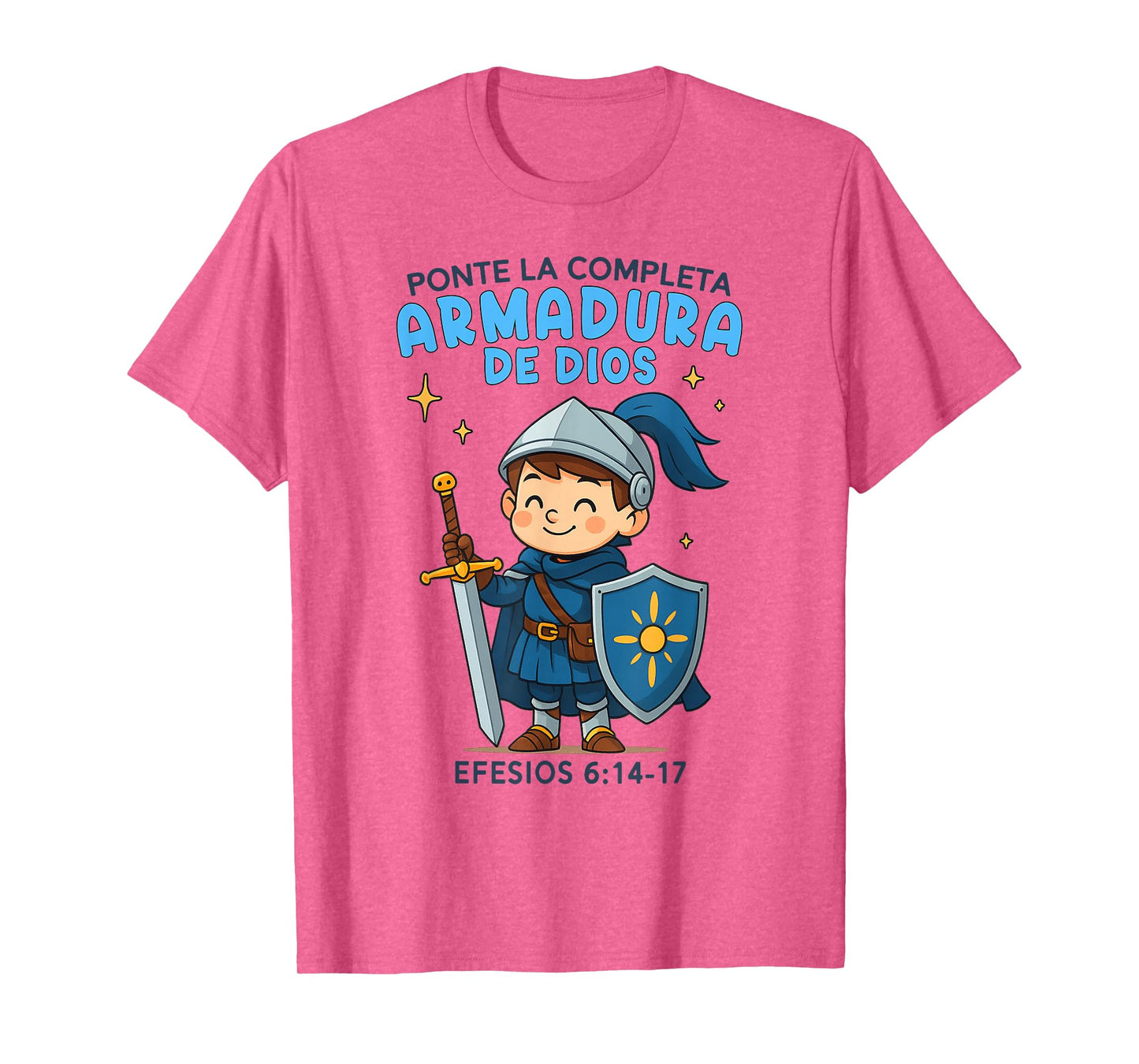 Christian Boy Full Armor Of God Bible Verse Armadura de Dios T-Shirt