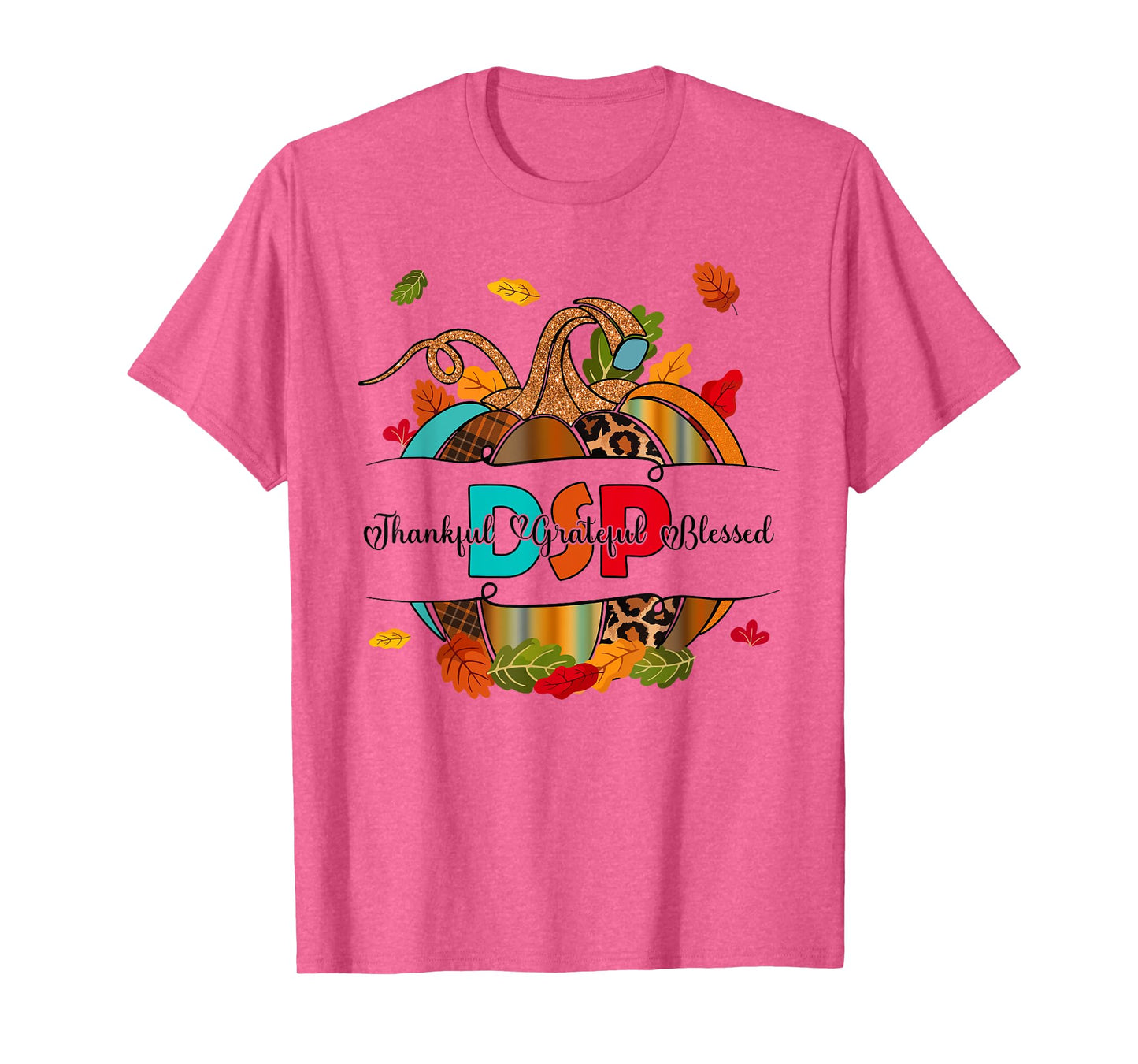 Autumn Fall Outfit DSP Thankful Grateful Blessed Pumpkin T-Shirt