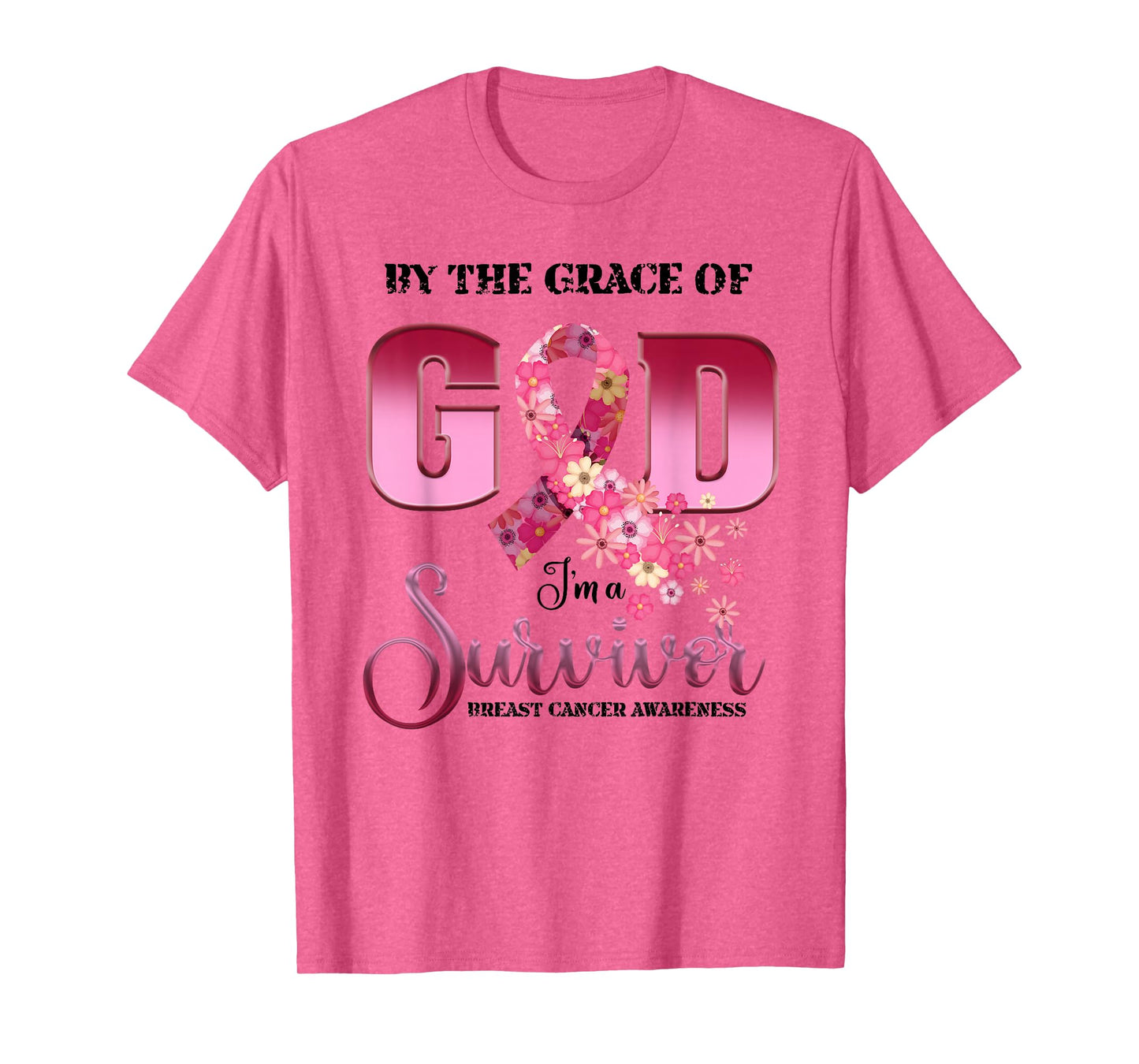 by The Grace of.God I'm A Survivor Breast Cancer Outfit T-Shirt