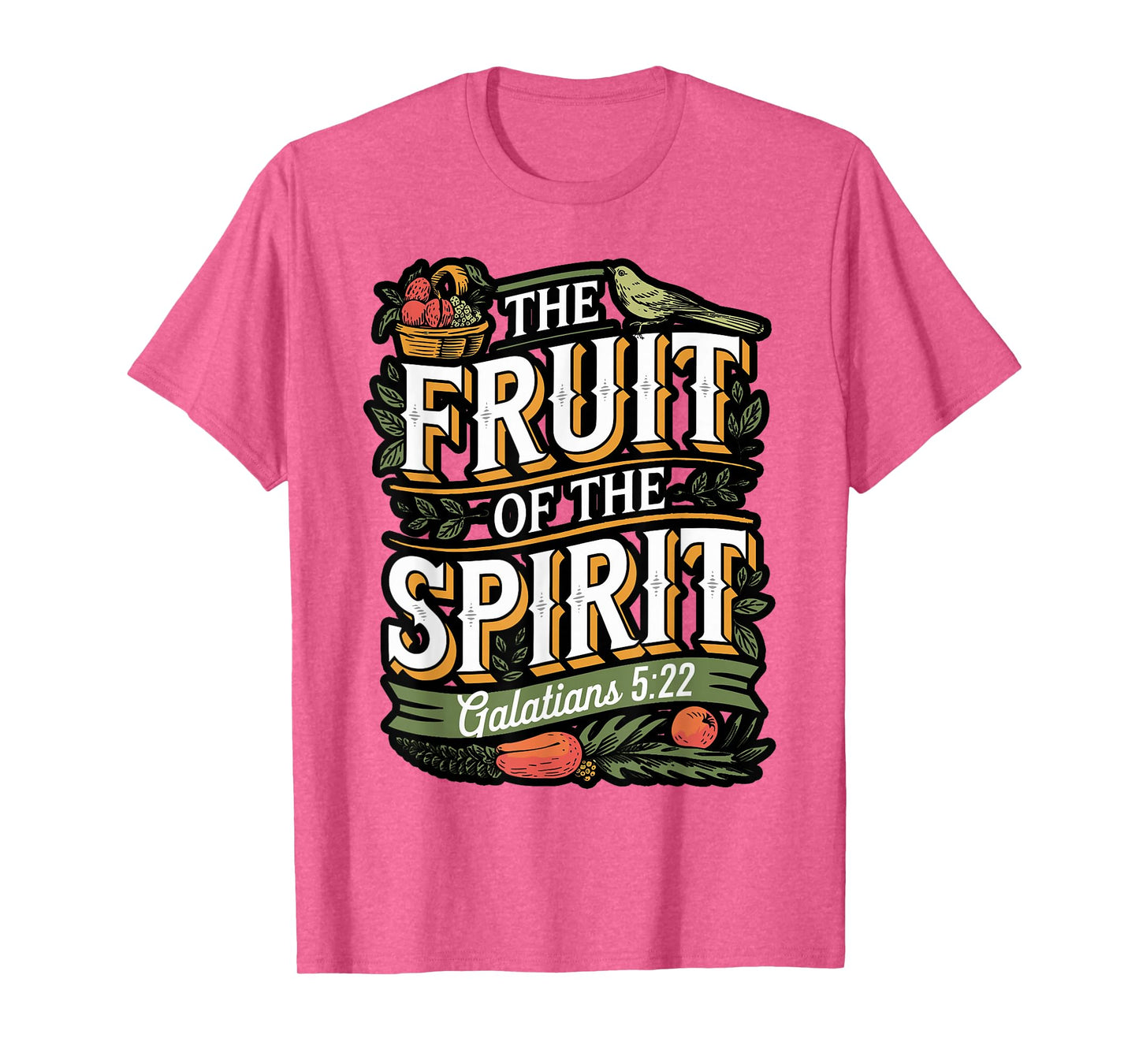 Fruit of The Spirit Bible Verse Design T-Shirt