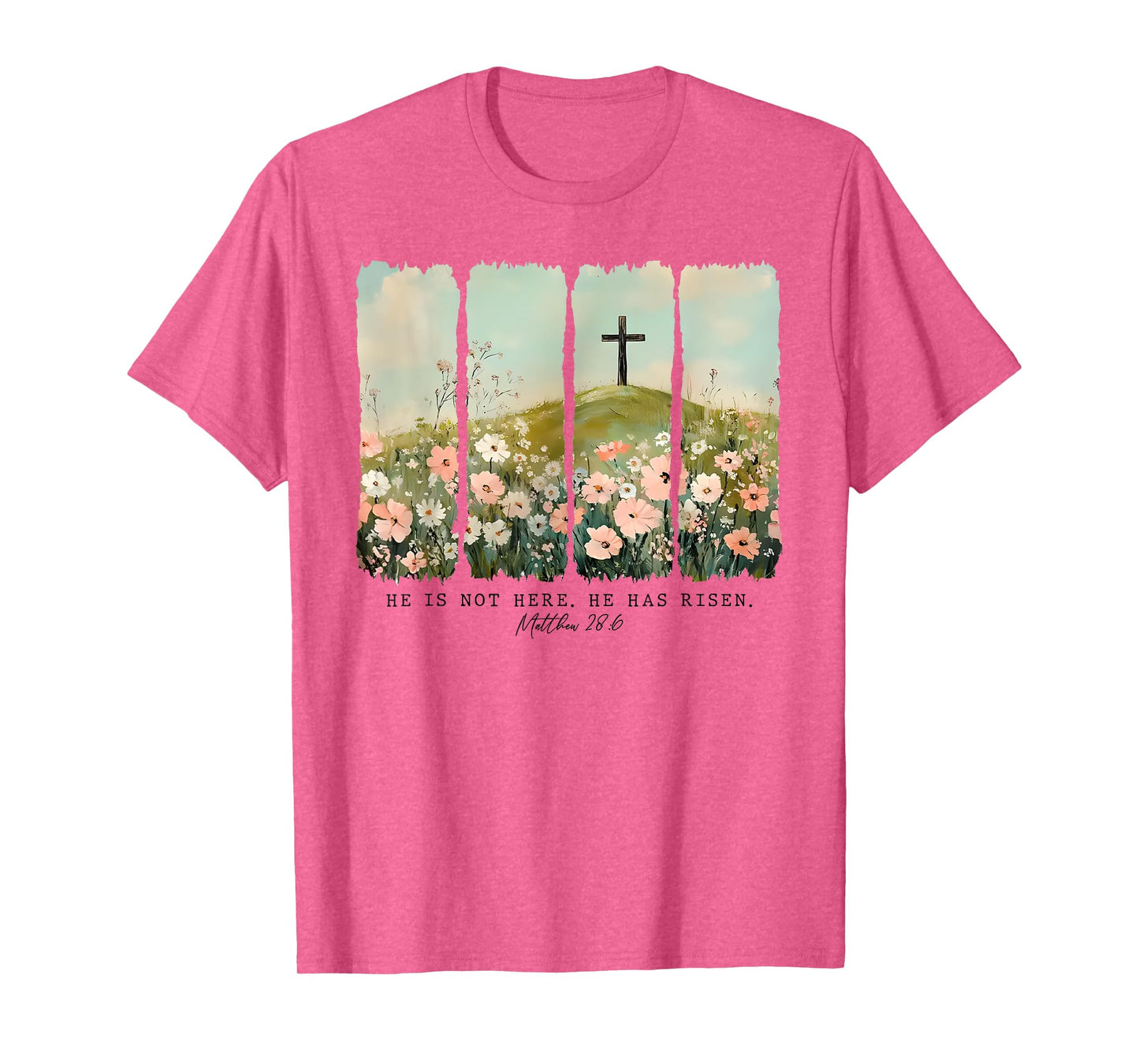 He Is Not Here He Has Risen Just As He Said Easter Christian T-Shirt