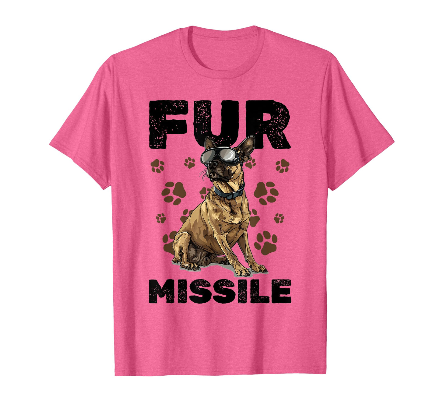 Belgian Malinois Dog Breed Fur Missile Men Women Girls Kids T-Shirt