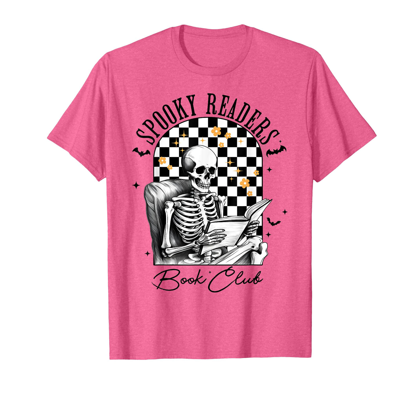 Groovy Spooky Readers Book Club Skeleton Book Lovers Bookish T-Shirt