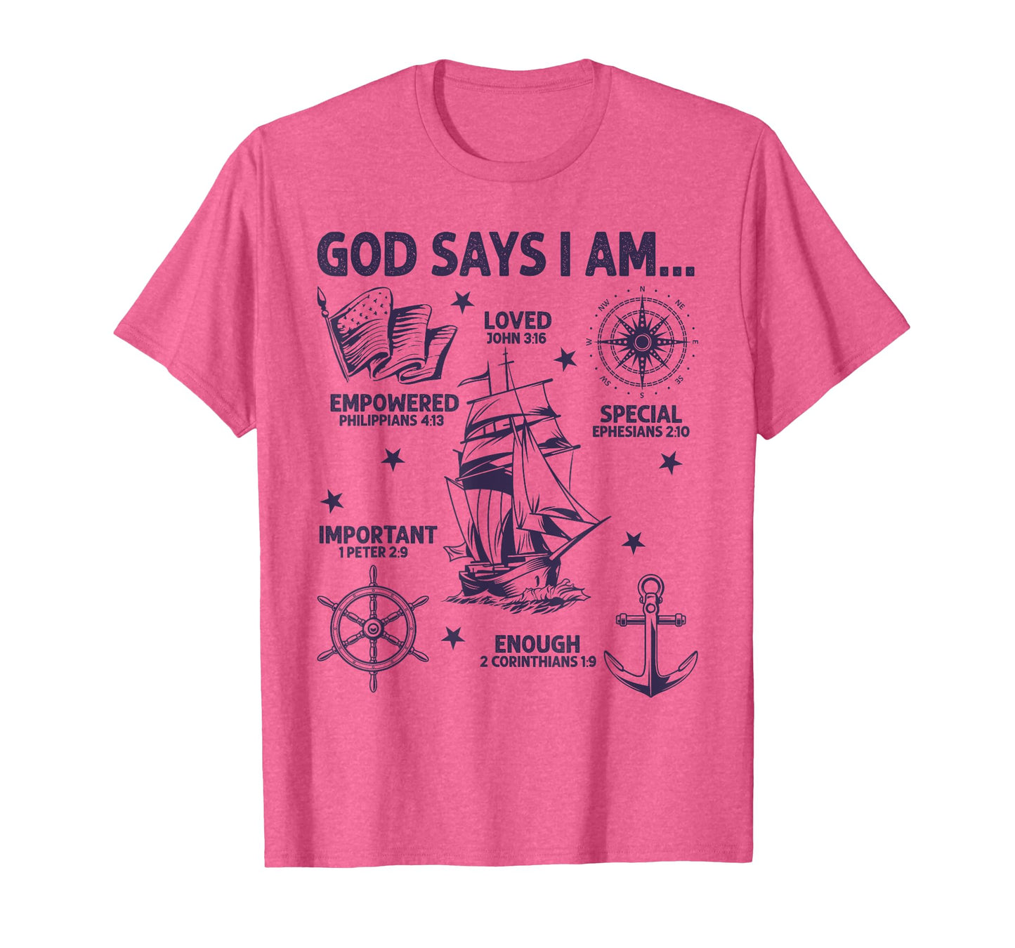God Says I Am Columbus Day Lover Men Women Christian T-Shirt