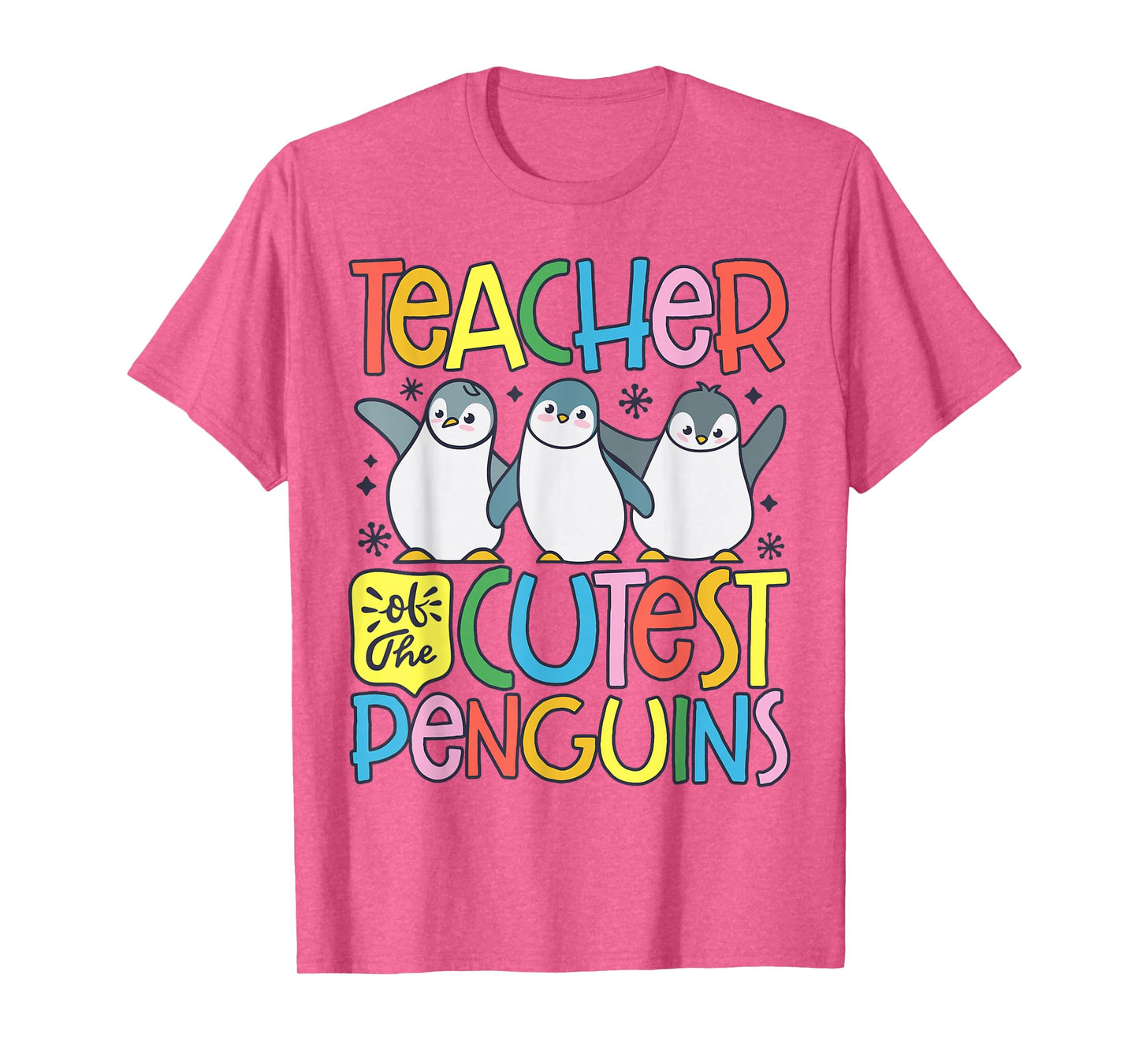 Teacher Of The Cutest Penguins Funny Penguin Back To School T-Shirt