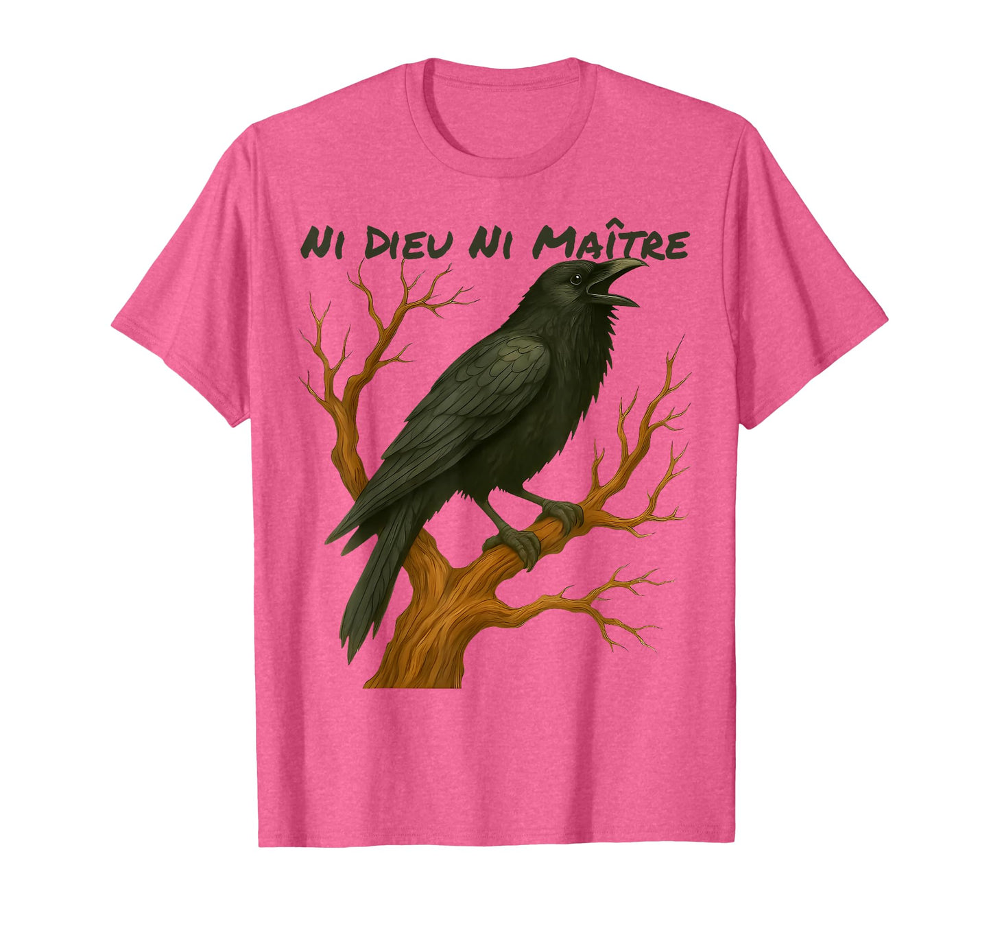 Crow Ni Dieu Ni Maître Statement No God No Master Anti Trump T-Shirt