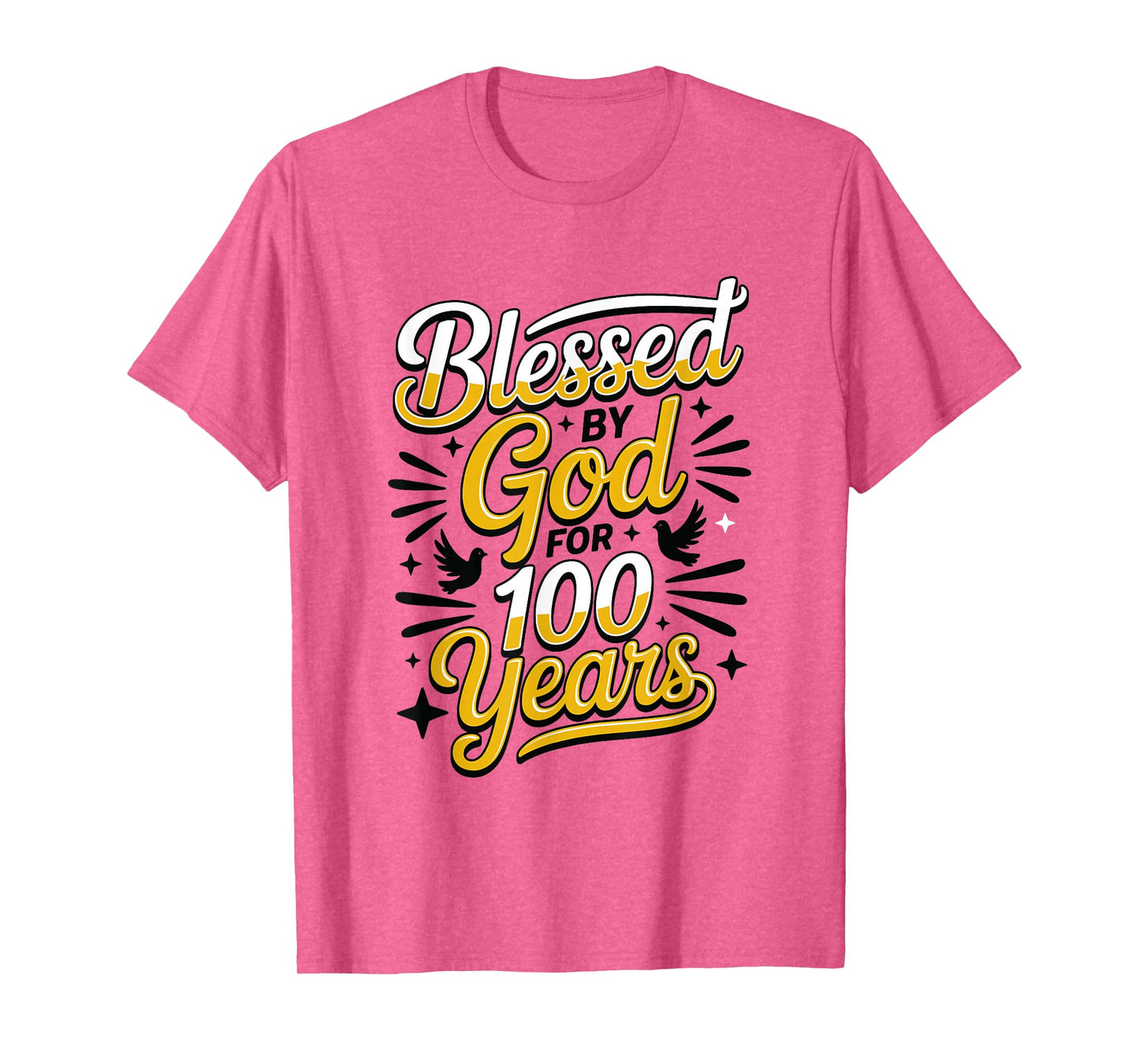 100th Birthday Religious Blessed by God for 100 Years T-Shirt