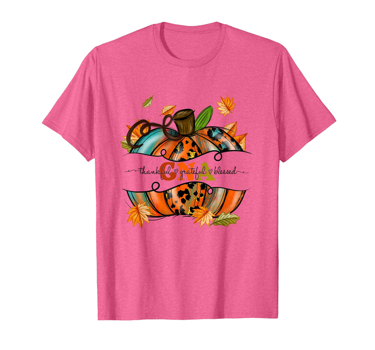 Autumn Fall Outfit CNA Thankful Grateful Blessed Pumpkin T-Shirt