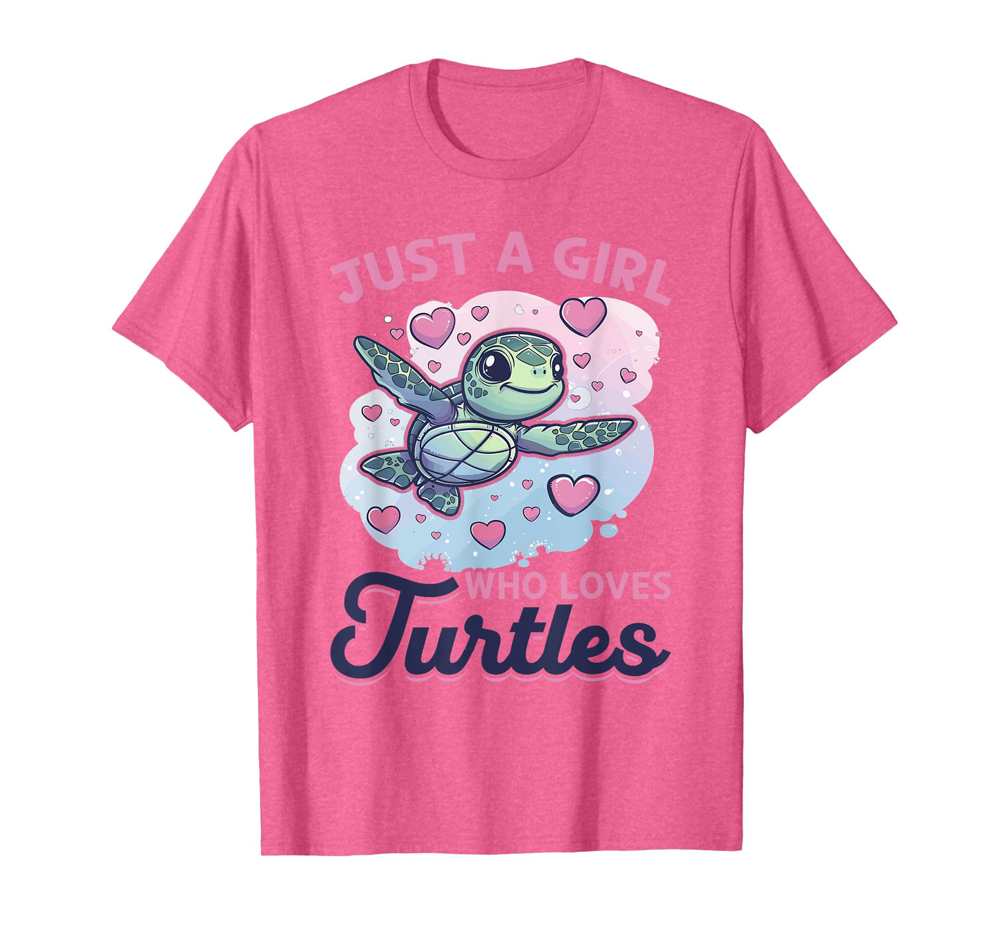 Funny Sea Turtle Animal Just A Girl Who Loves Turtles T-Shirt