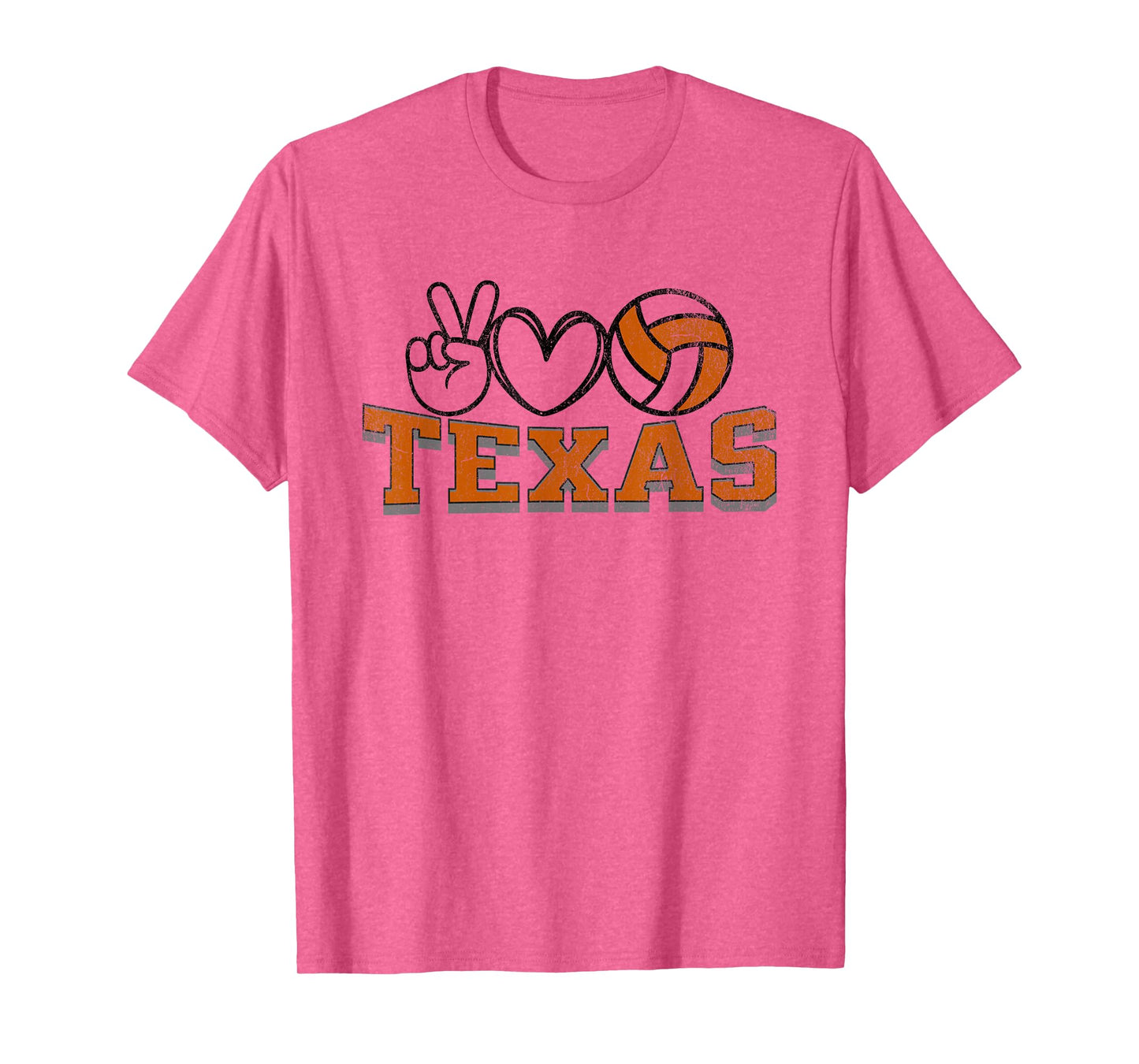 Peace Love Volleyball - Texas Women Teen Girls Tween Players T-Shirt