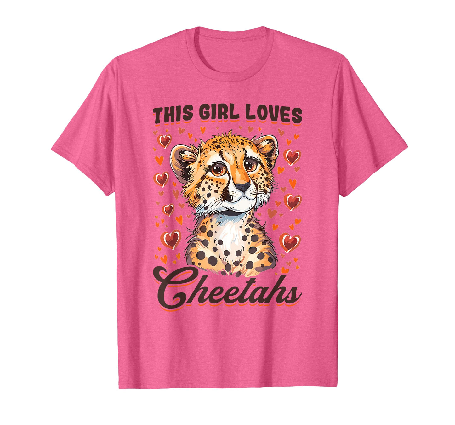 Funny Cheetah Animal This Girl Loves Cheetahs T-Shirt