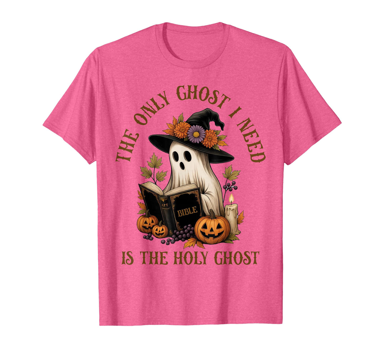 The-Only Ghost I Know is The HolyGhost Christian-Halloween T-Shirt