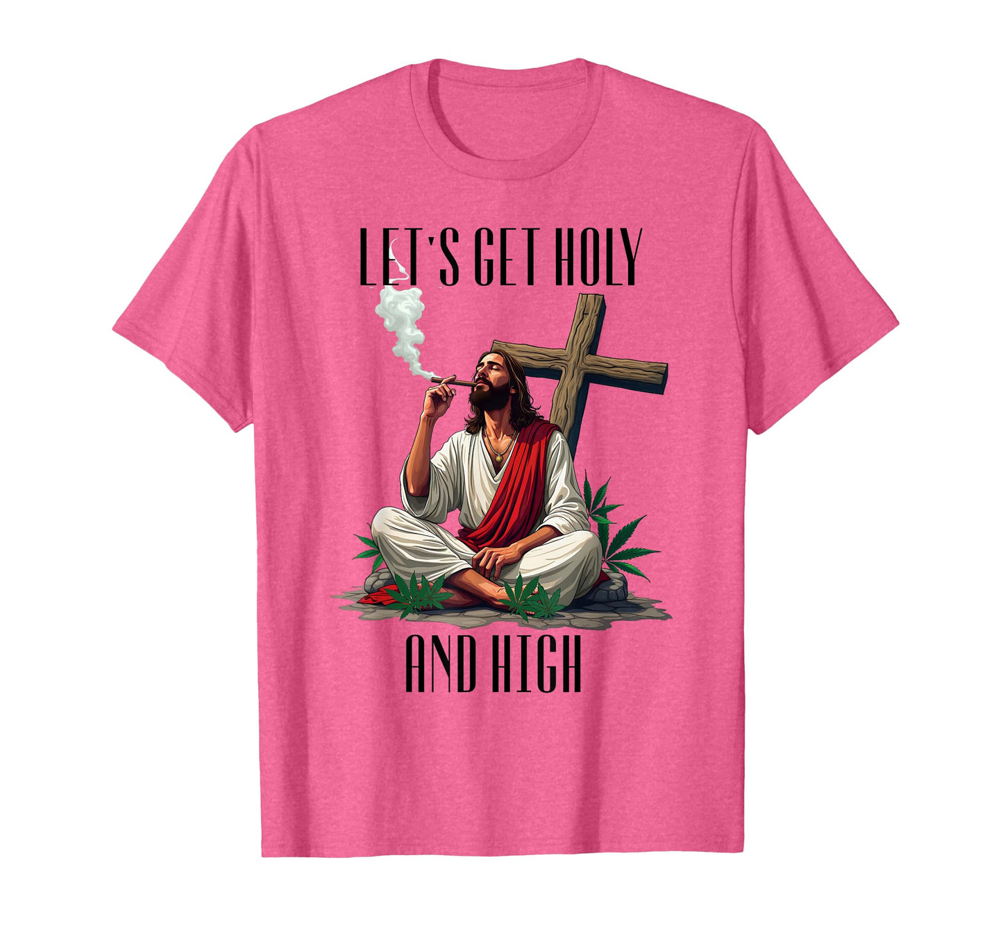 Happy Easter 420 Weed Easter Jesus Marijuana 2025 Funny T-Shirt