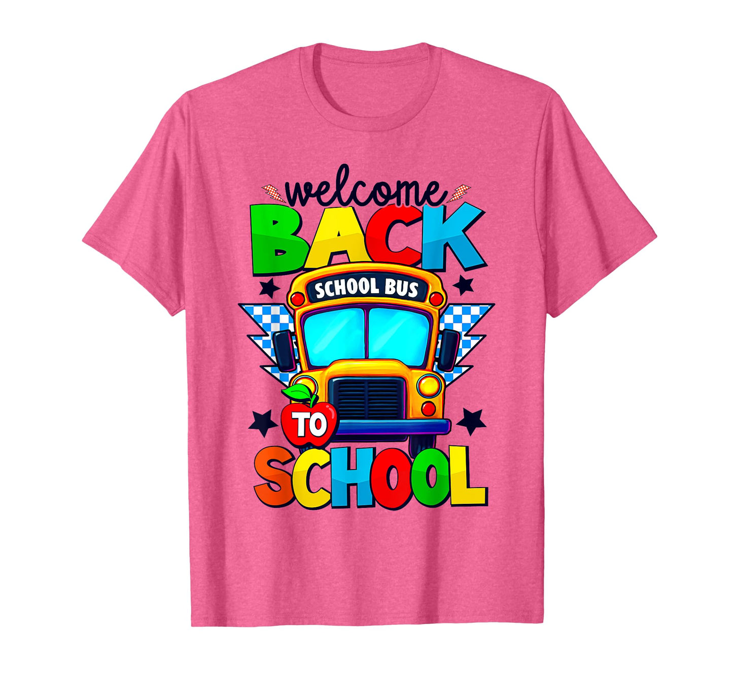 Welcome Back To School Bus Happy First Day Of School Student T-Shirt