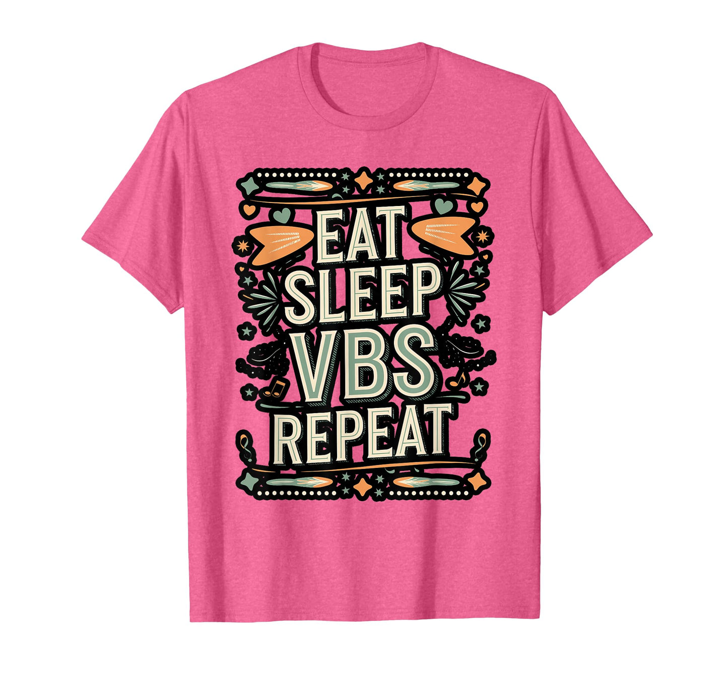 Eat Sleep VBS Repeat Bold Design T-Shirt