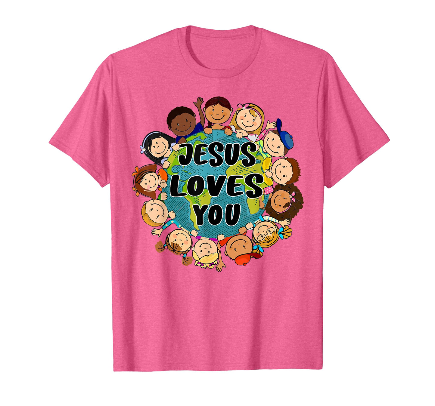 Christian Faith Jesus Loves You Boys Women Kids Girls T-Shirt