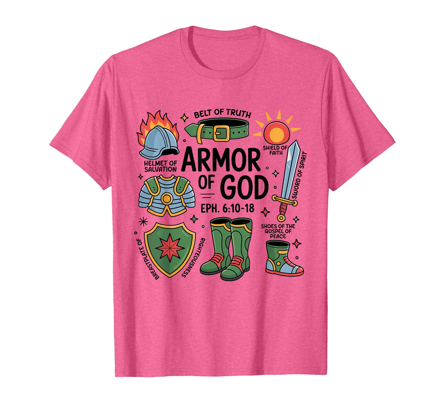 Christian Boys Armor of God Jesus is King T-Shirt