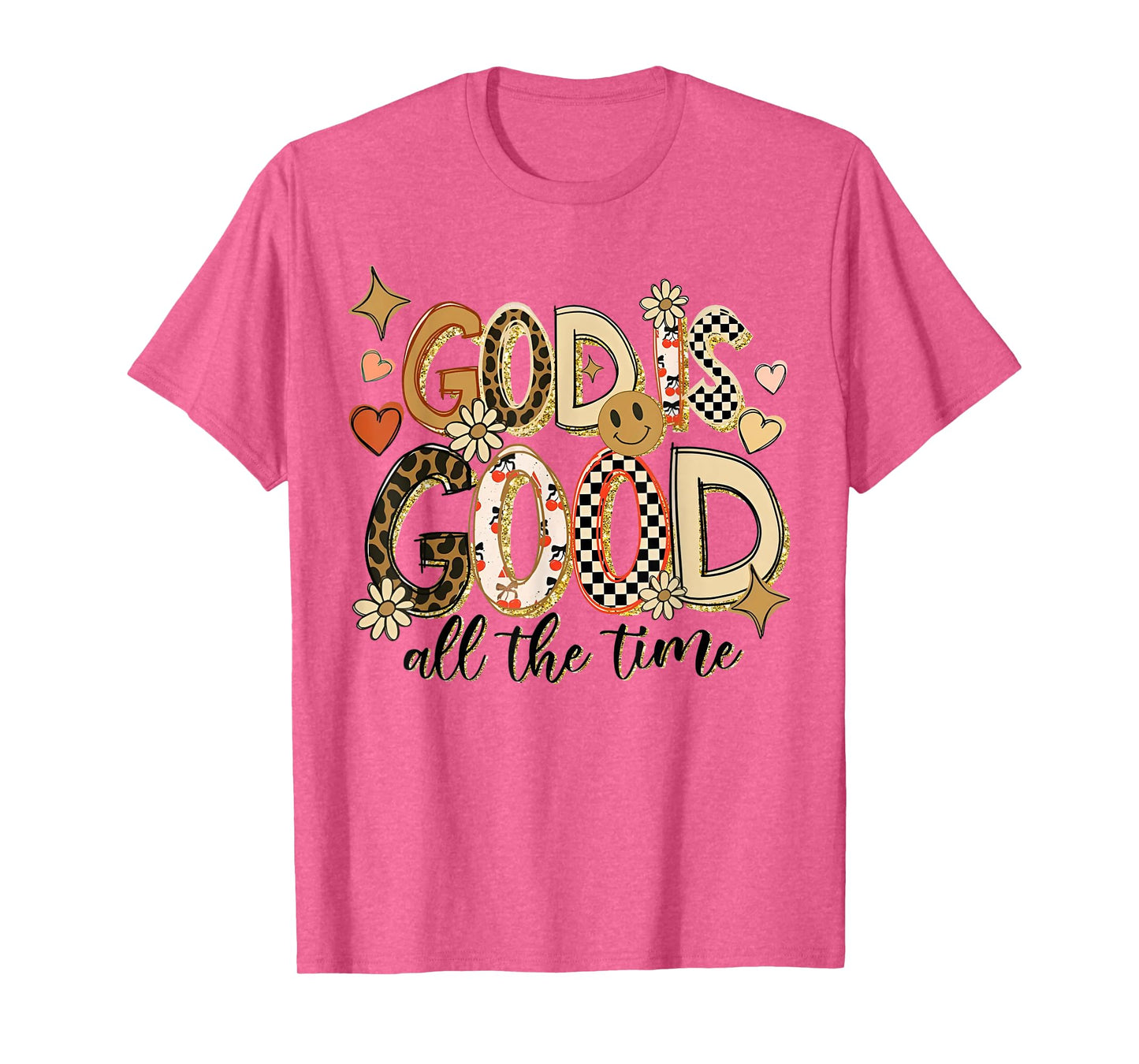 God is Good All The Time Christian Vintage Jesus Lover T-Shirt