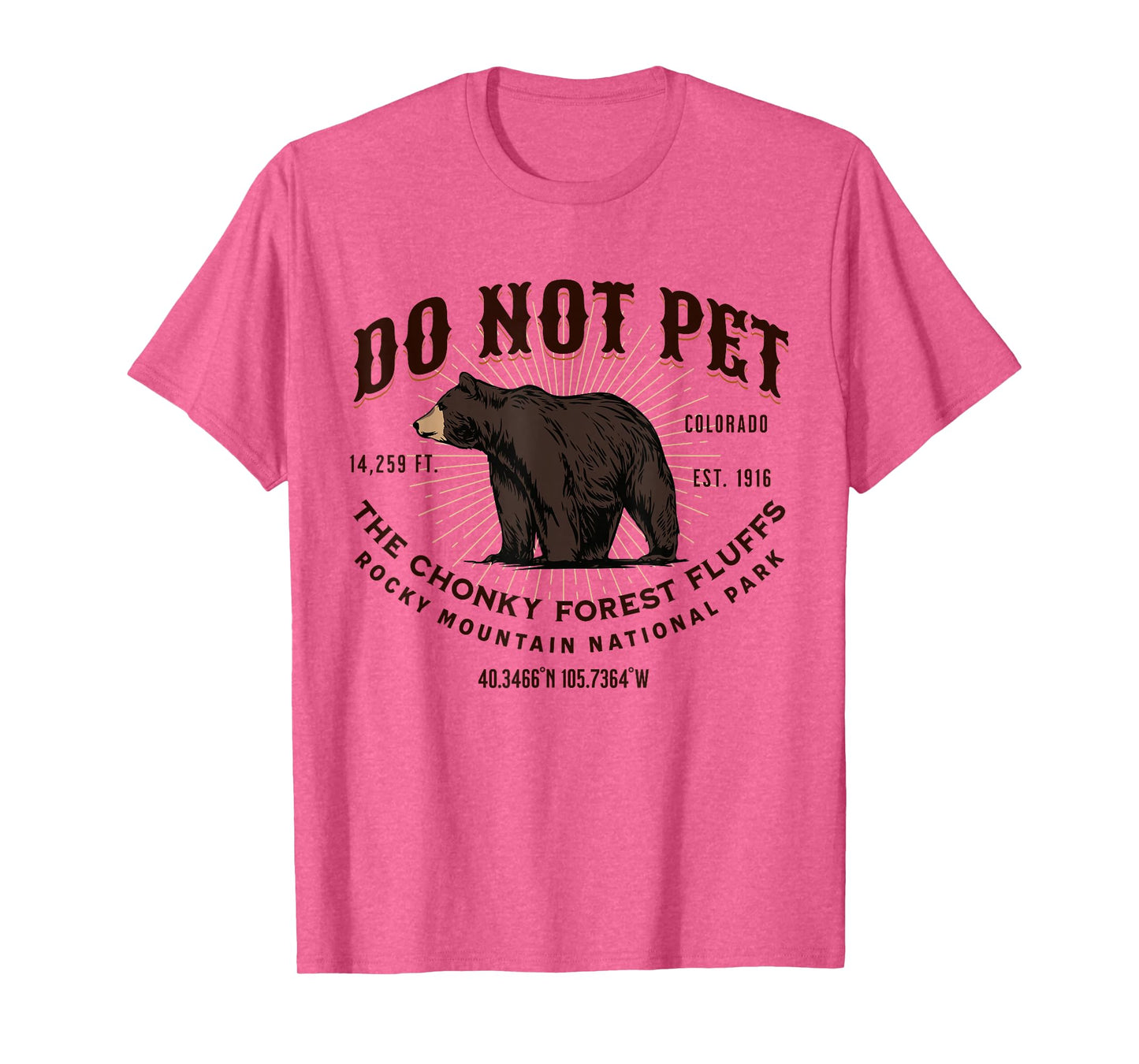 Rocky Mountain National Park Black Bear Funny Souvenir T-Shirt