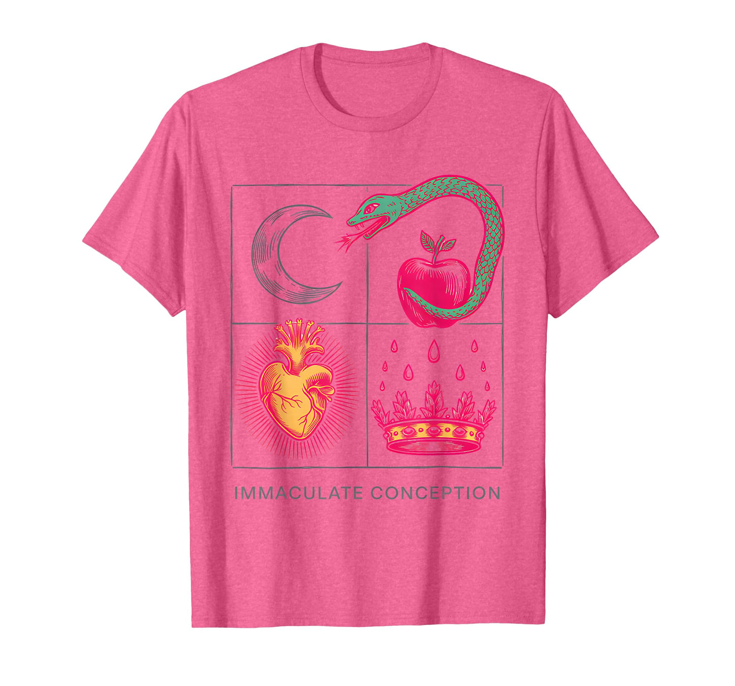 Immaculate Conception Catholic Symbolic Religious Artwork T-Shirt